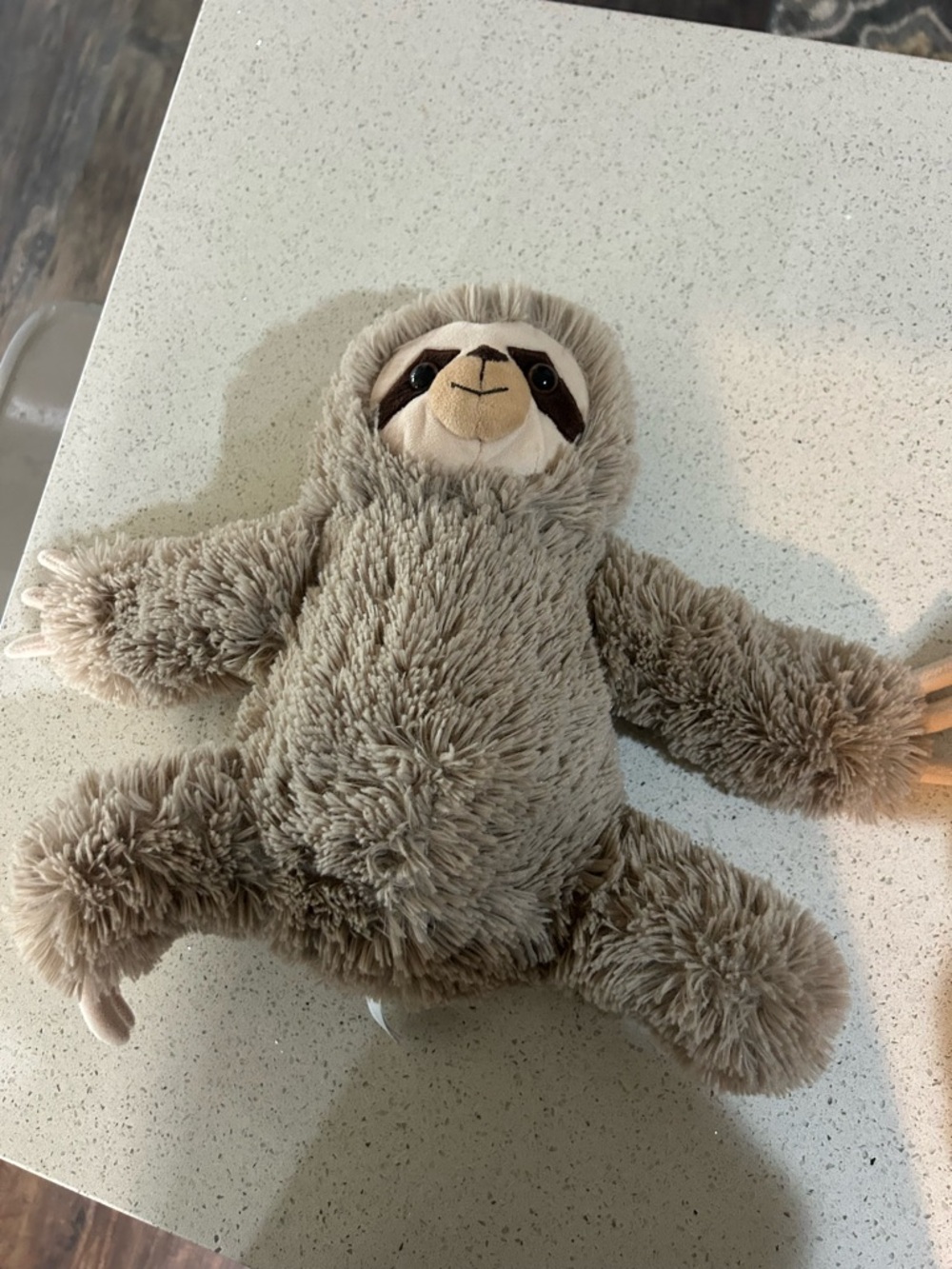 Plush Sloth Stuffed Animal Toy - Soft Beige Cuddly Companion
